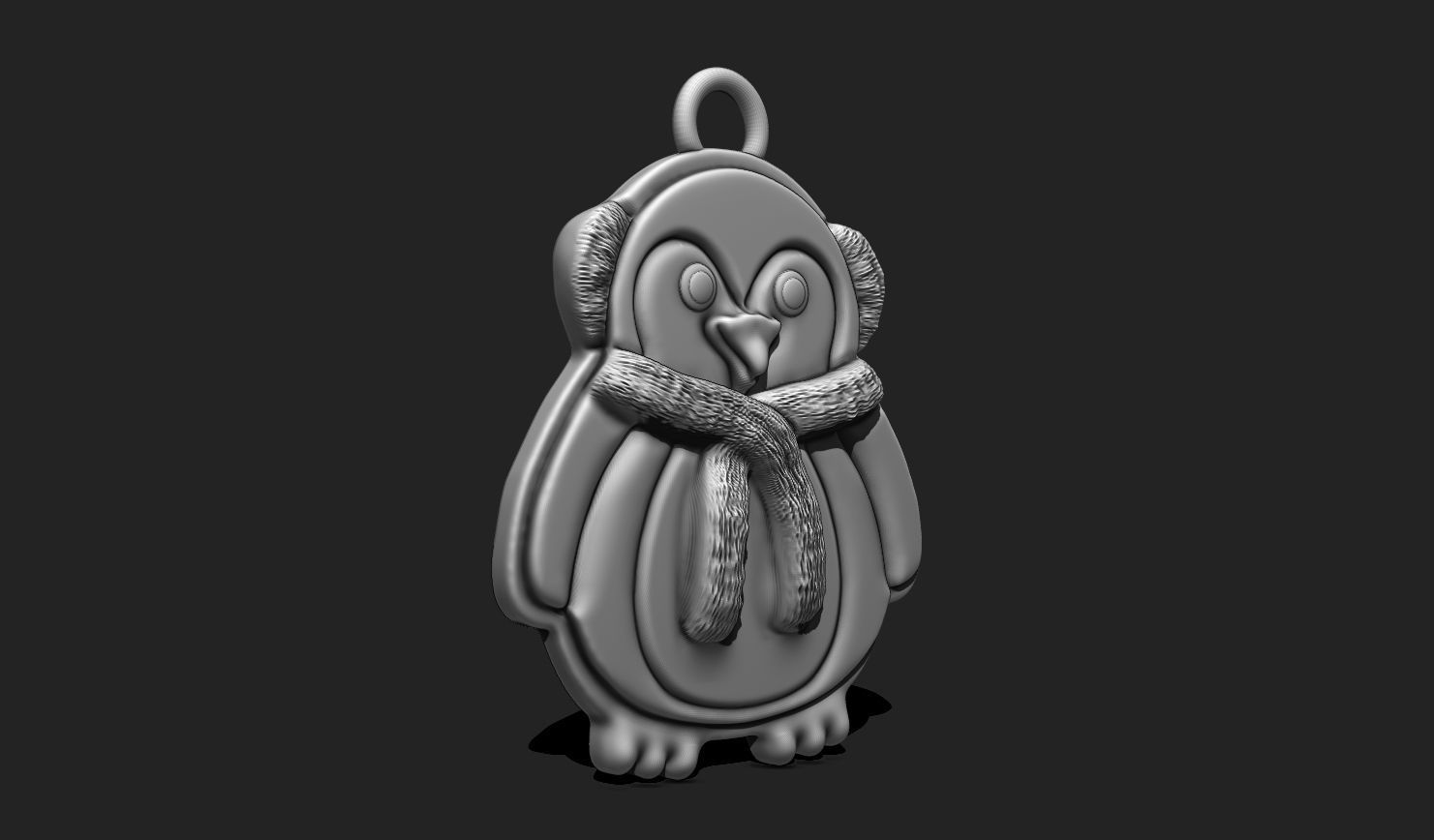 Christmas Penguin for 3D Print - Navidad - Christmas Decor 3D print model_4