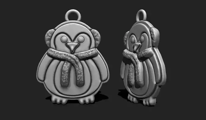 Christmas Penguin for 3D Print - Navidad - Christmas Decor 3D print model