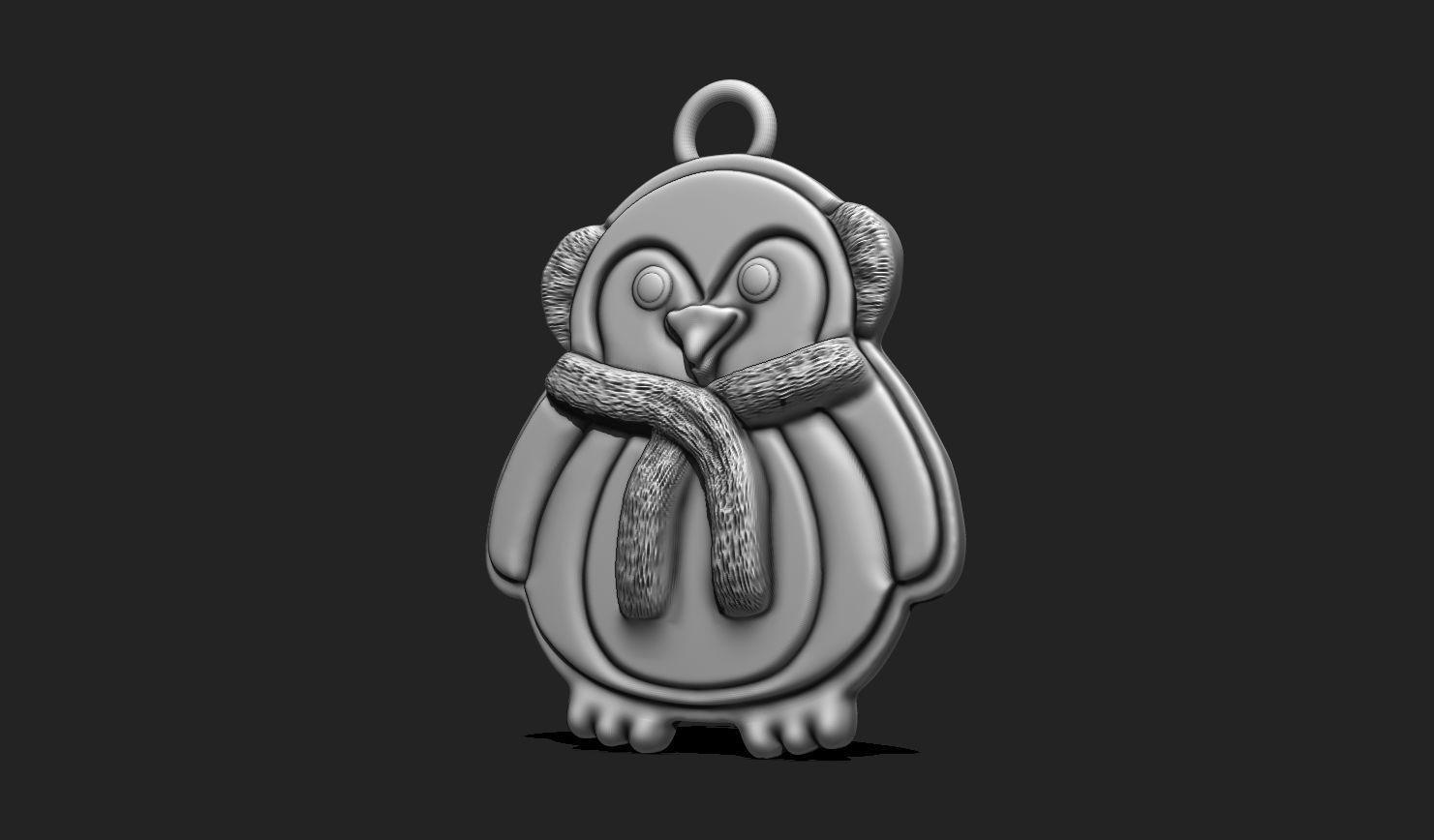 Christmas Penguin for 3D Print - Navidad - Christmas Decor 3D print model_12
