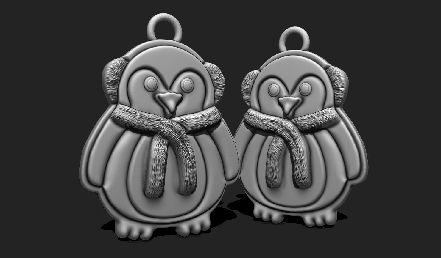 Christmas Penguin for 3D Print - Navidad - Christmas Decor 3D print model_2