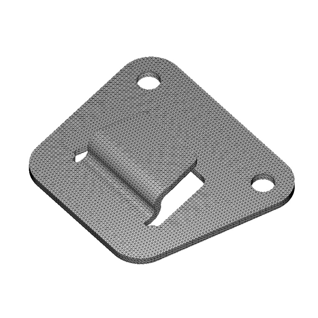 Fan Wall Mount Bracket 3D print model_4