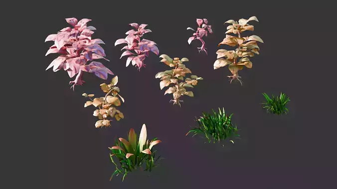 LOWPOLY STYLIZED PLANT - GAME READY
