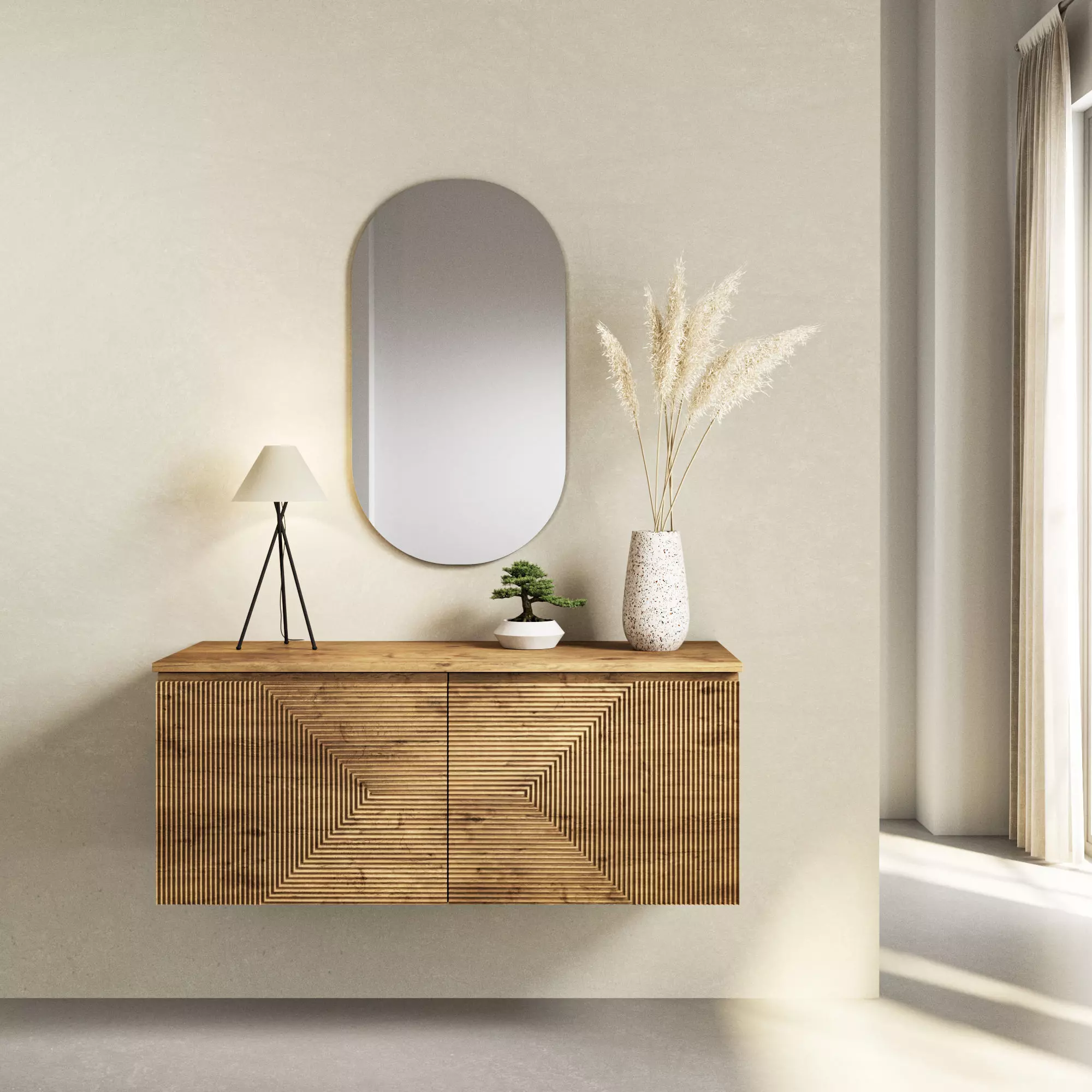 Mueble modular relieve en dos sentidos 3D model