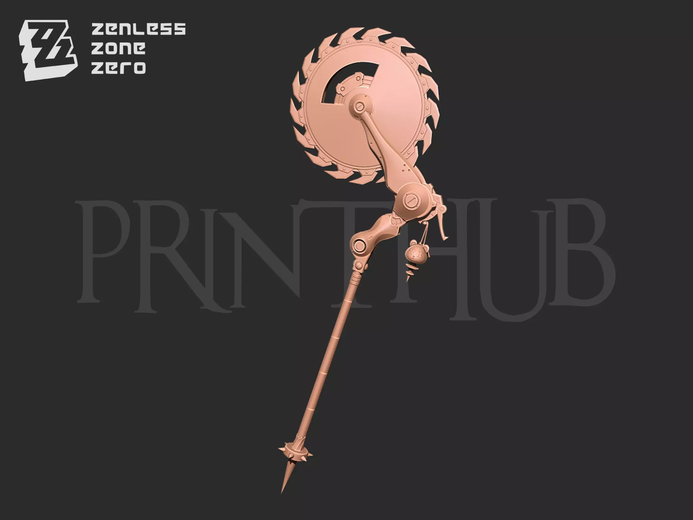 Corin Wickes - chainsaw Zen less Zone Zero cosplay 3D print model_0