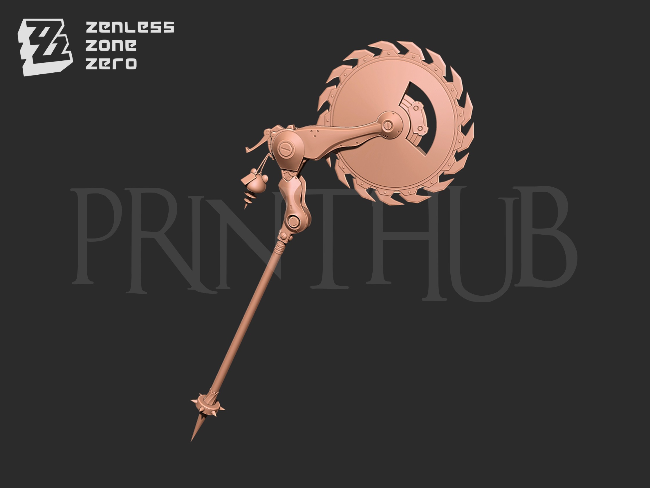 Corin Wickes - chainsaw Zen less Zone Zero cosplay 3D print model_4