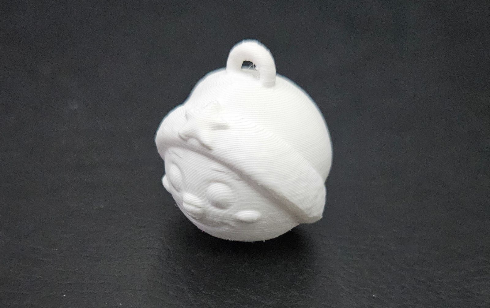 Snowman Xmas Ball 3D print model_6