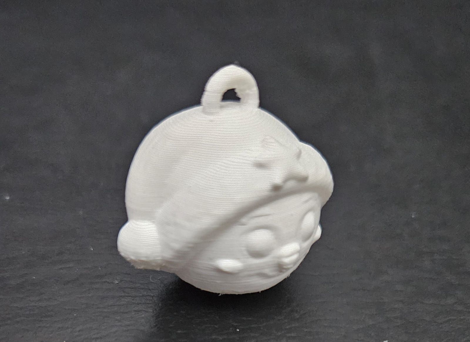 Snowman Xmas Ball 3D print model_11