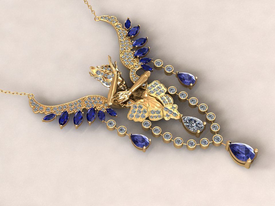 MAGERIT ELEMNTS NECKLACE AINE 3D print model_3