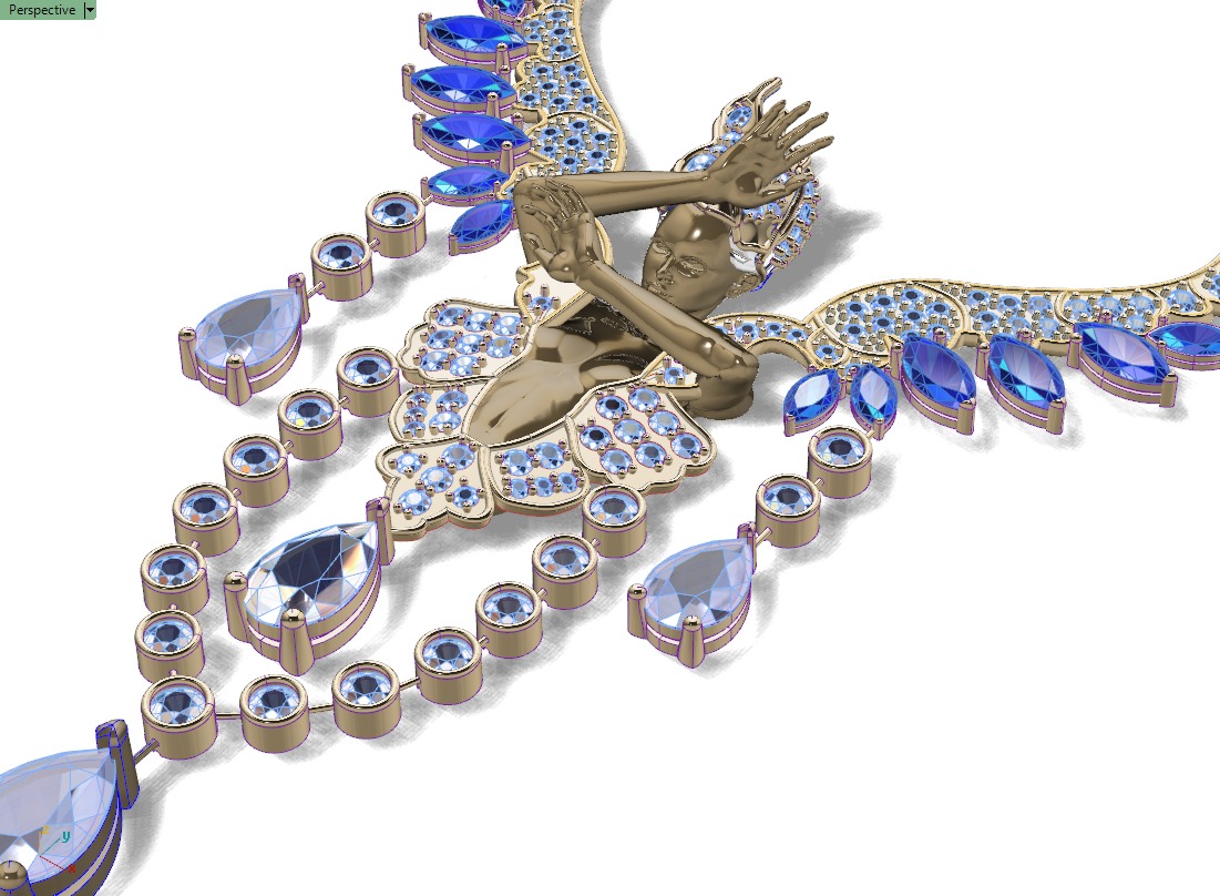 MAGERIT ELEMNTS NECKLACE AINE 3D print model_7