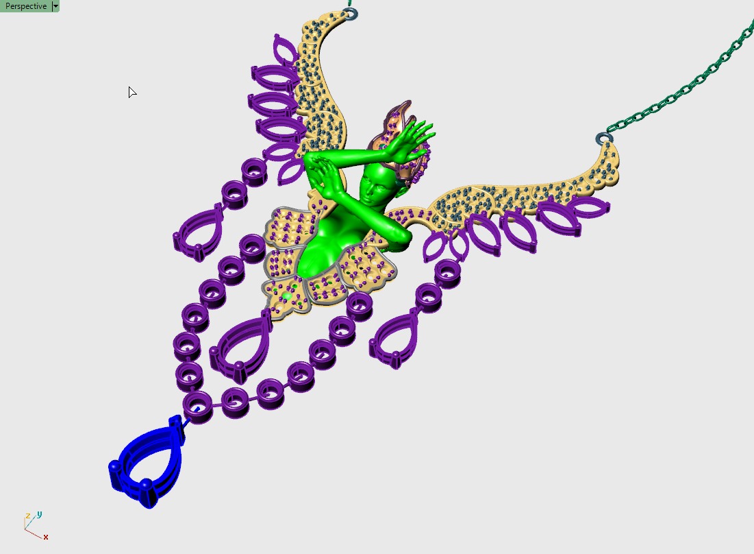 MAGERIT ELEMNTS NECKLACE AINE 3D print model_13