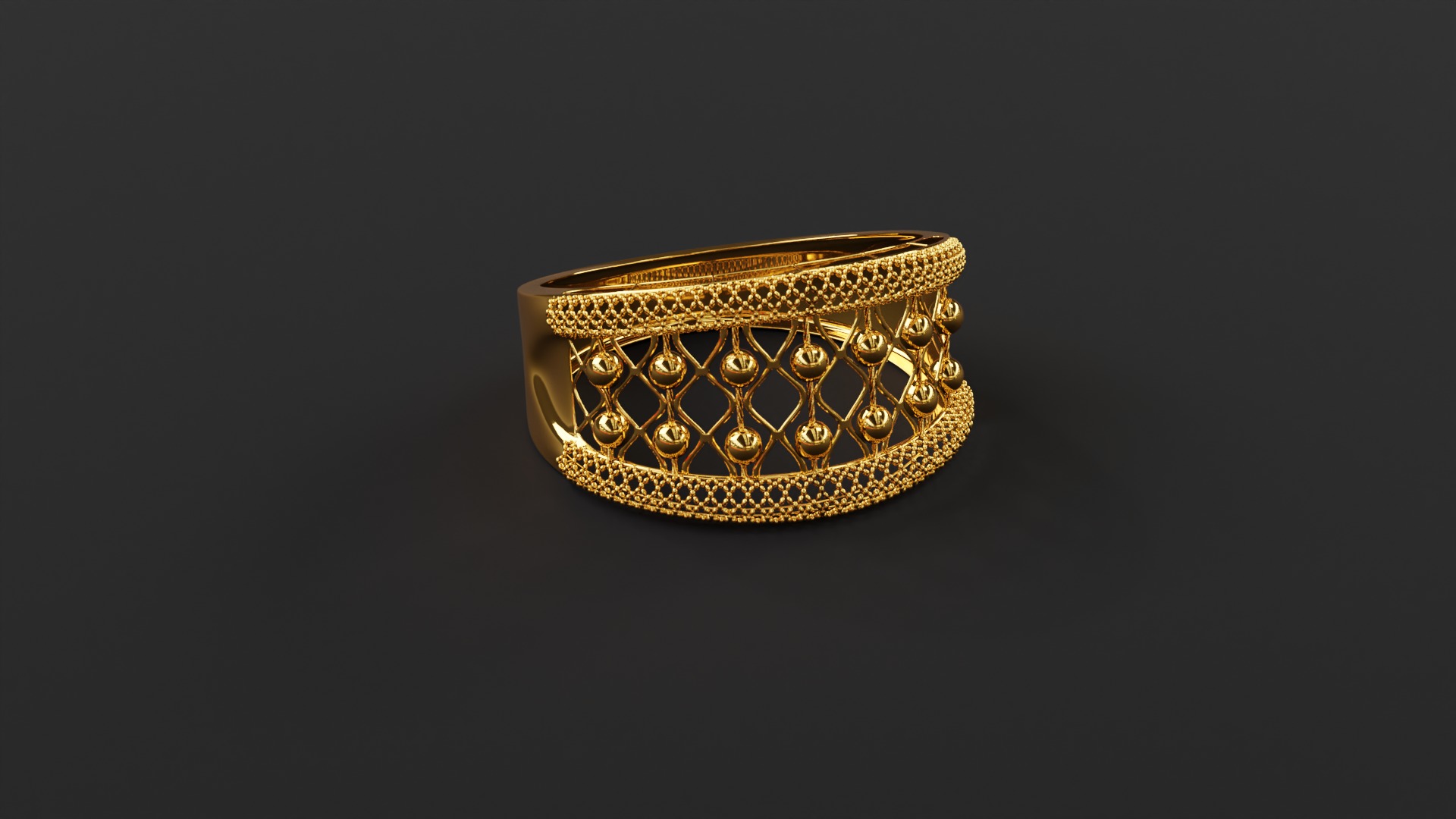Luxary Ring 3D print model_1