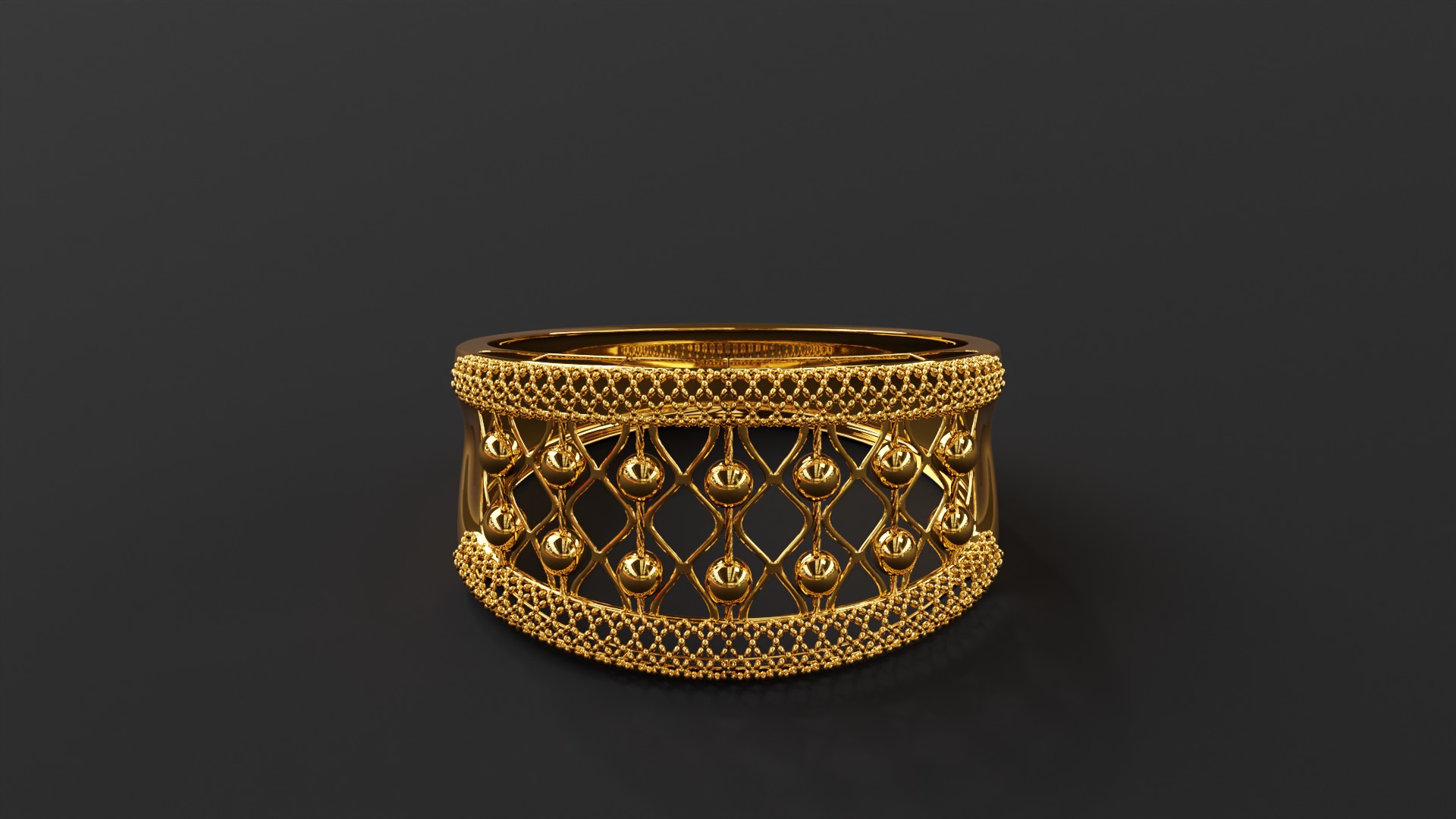 Luxary Ring 3D print model_3