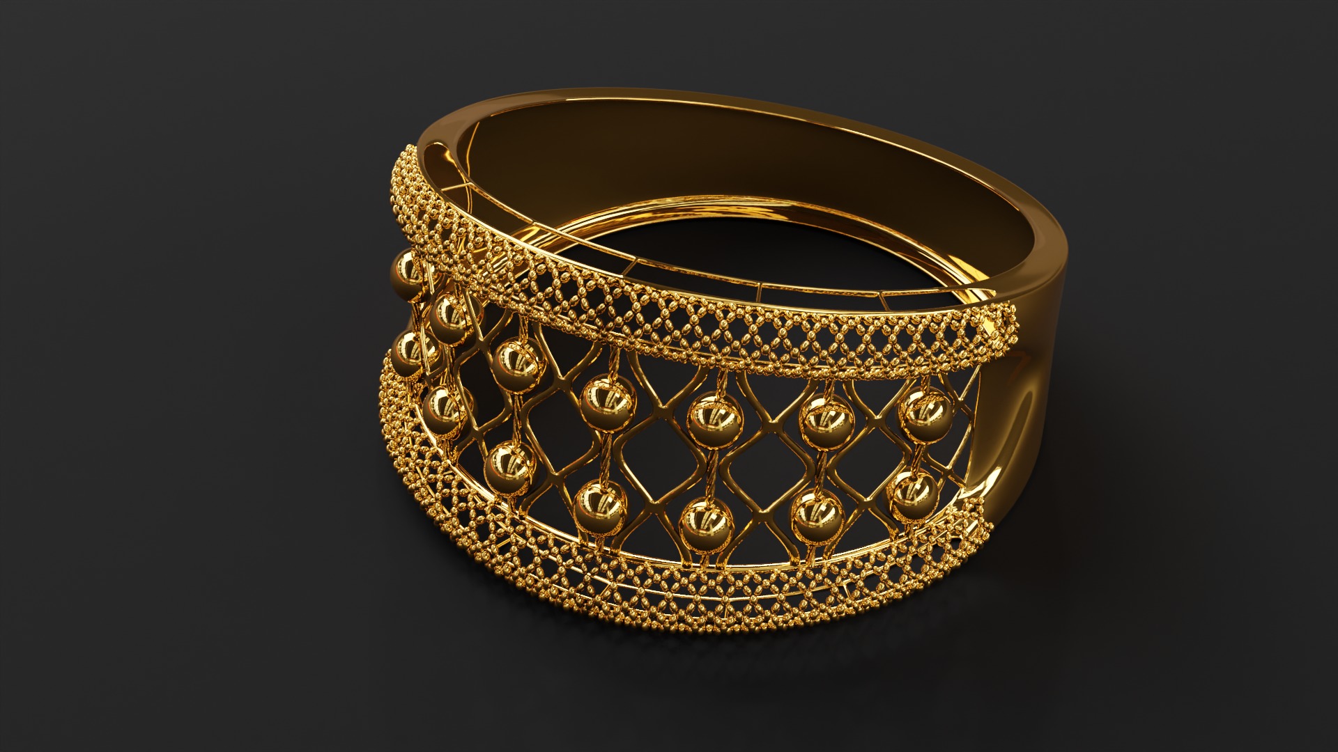 Luxary Ring 3D print model_2