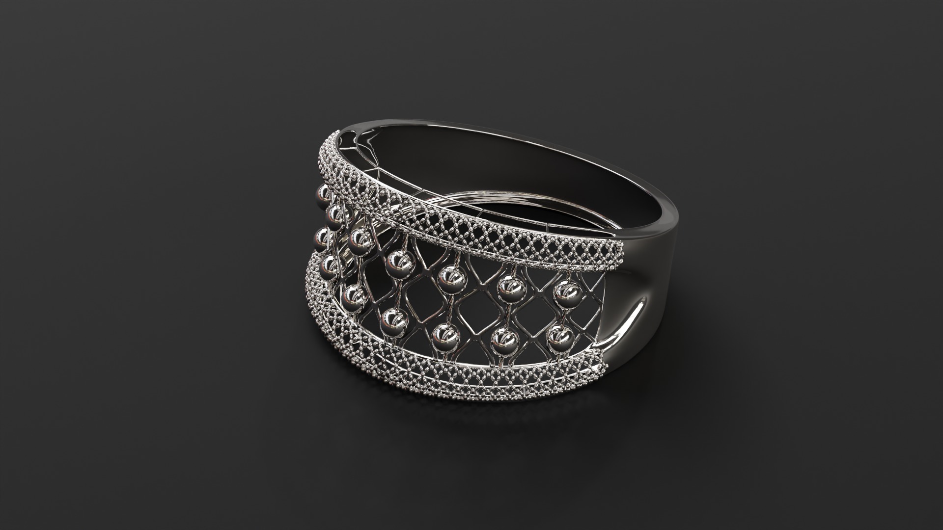Luxary Ring 3D print model_4
