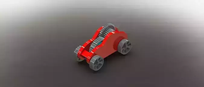 Windup motor car toy