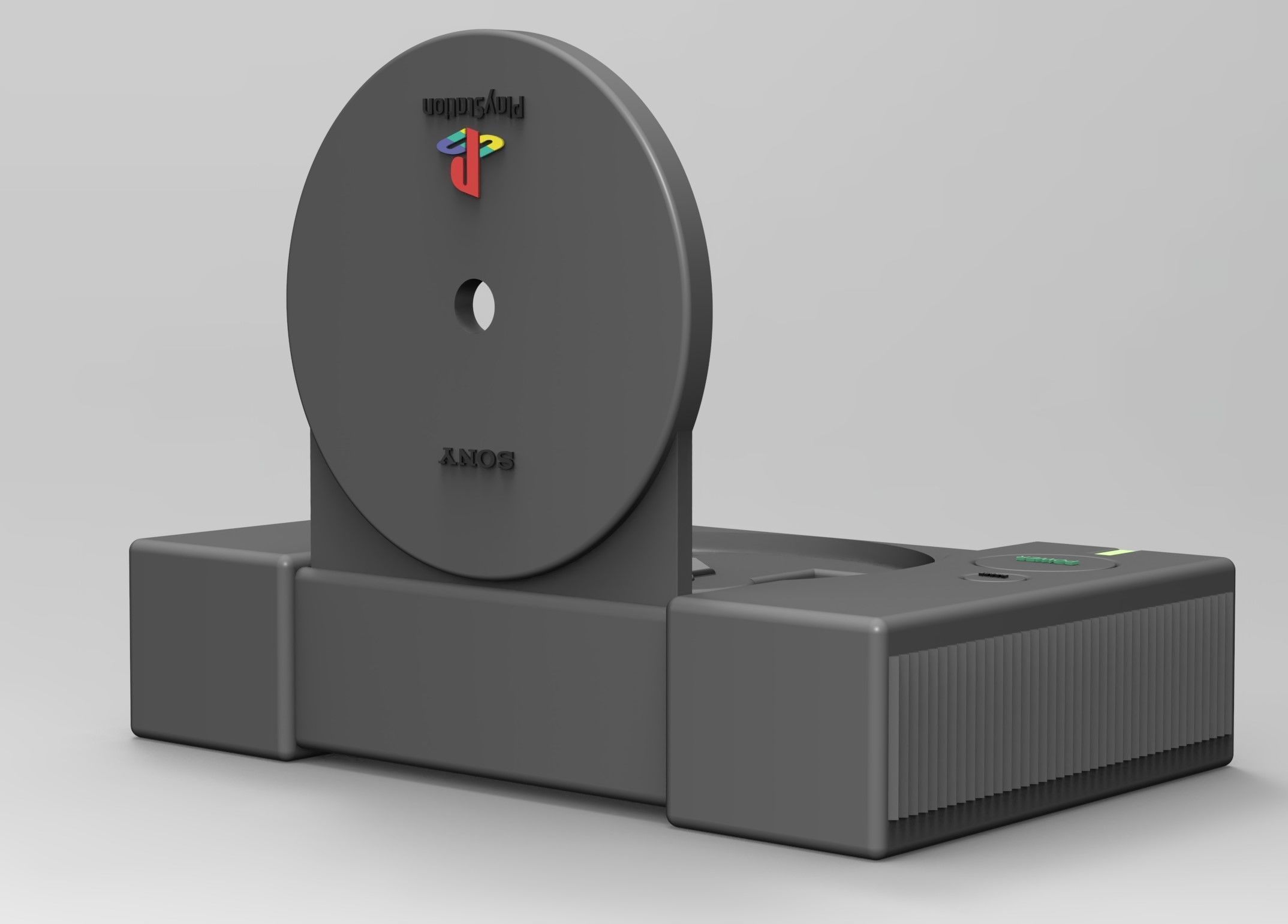 Play Station 1 Or Ps1 Fat Clock - Reloj Play Station 1 o PS1 Fat 3D print model_5