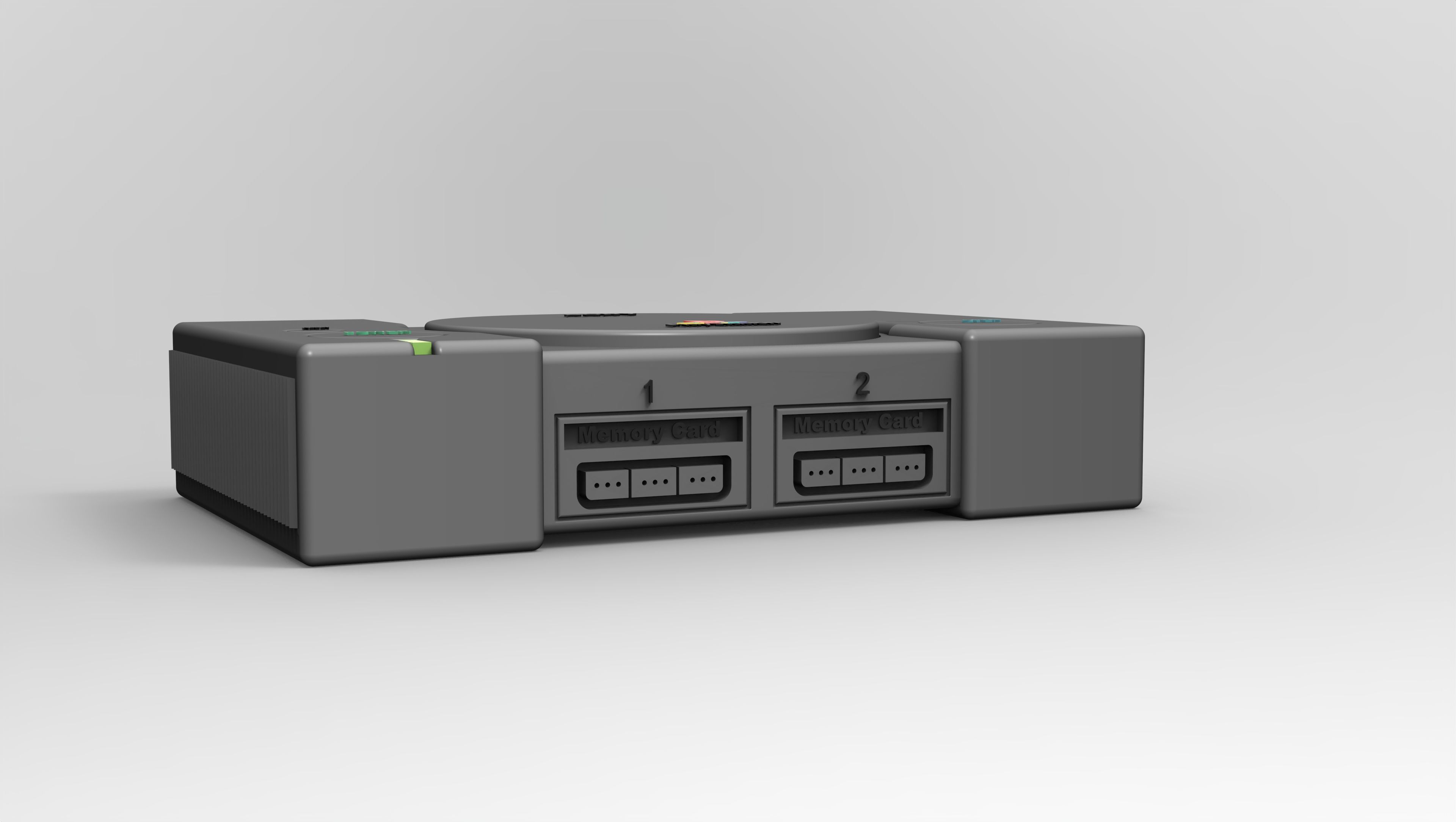 Play Station 1 Or Ps1 Fat Clock - Reloj Play Station 1 o PS1 Fat 3D print model_3