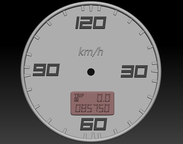 Reloj - Clock Velocimetro Free 3D print model