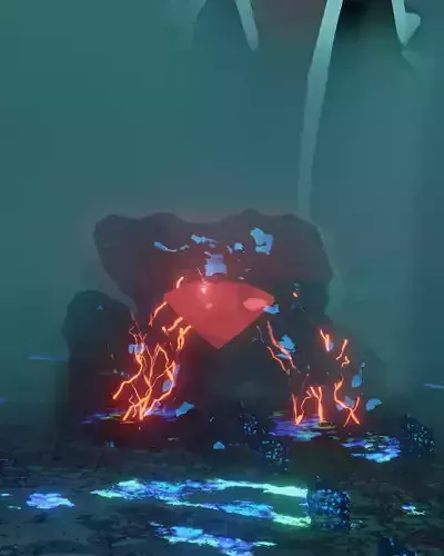 magical diamond Low-poly 3D model