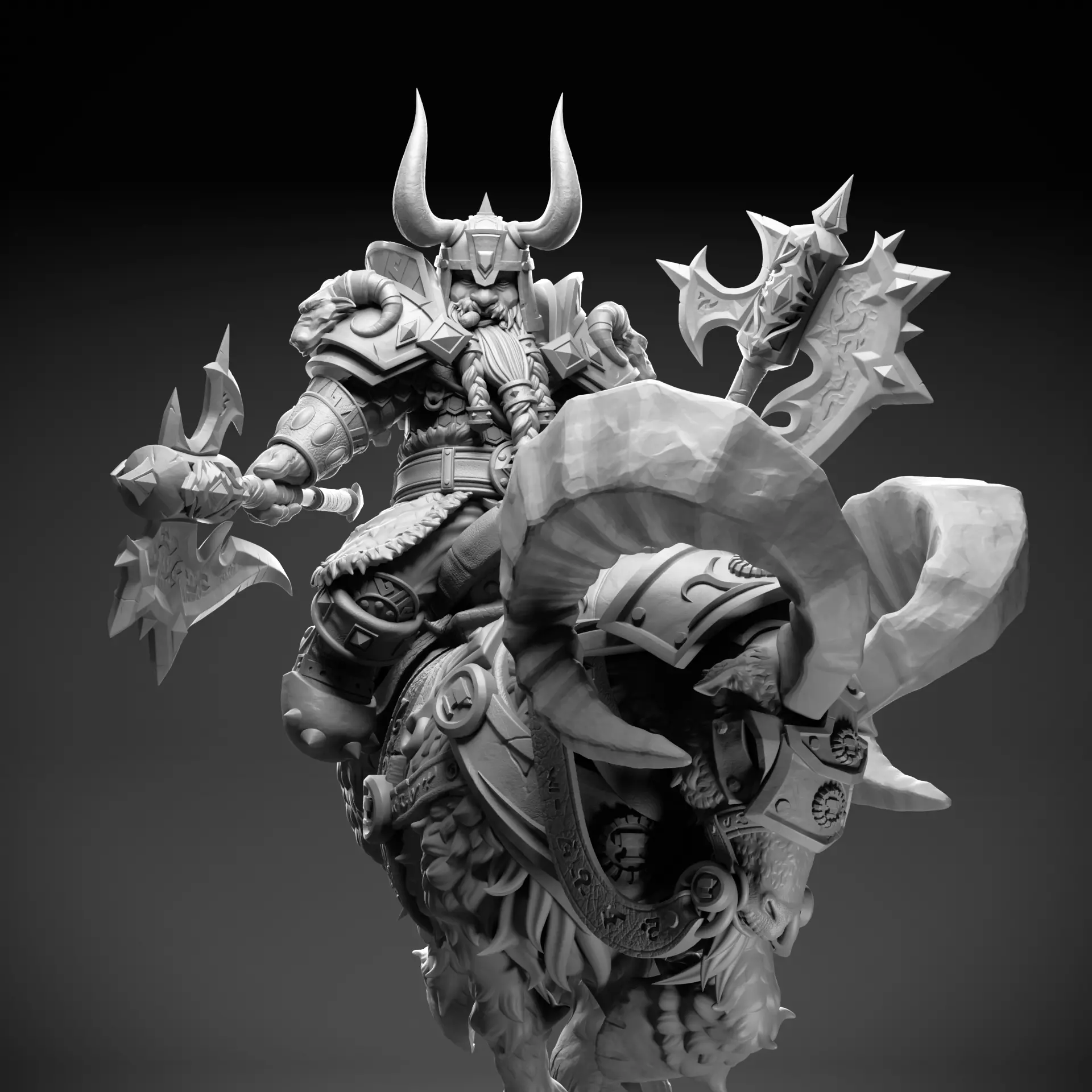 Dwarf Warrior - World of Warcraft 3D model 3D printable | CGTrader, image size:1920x1920