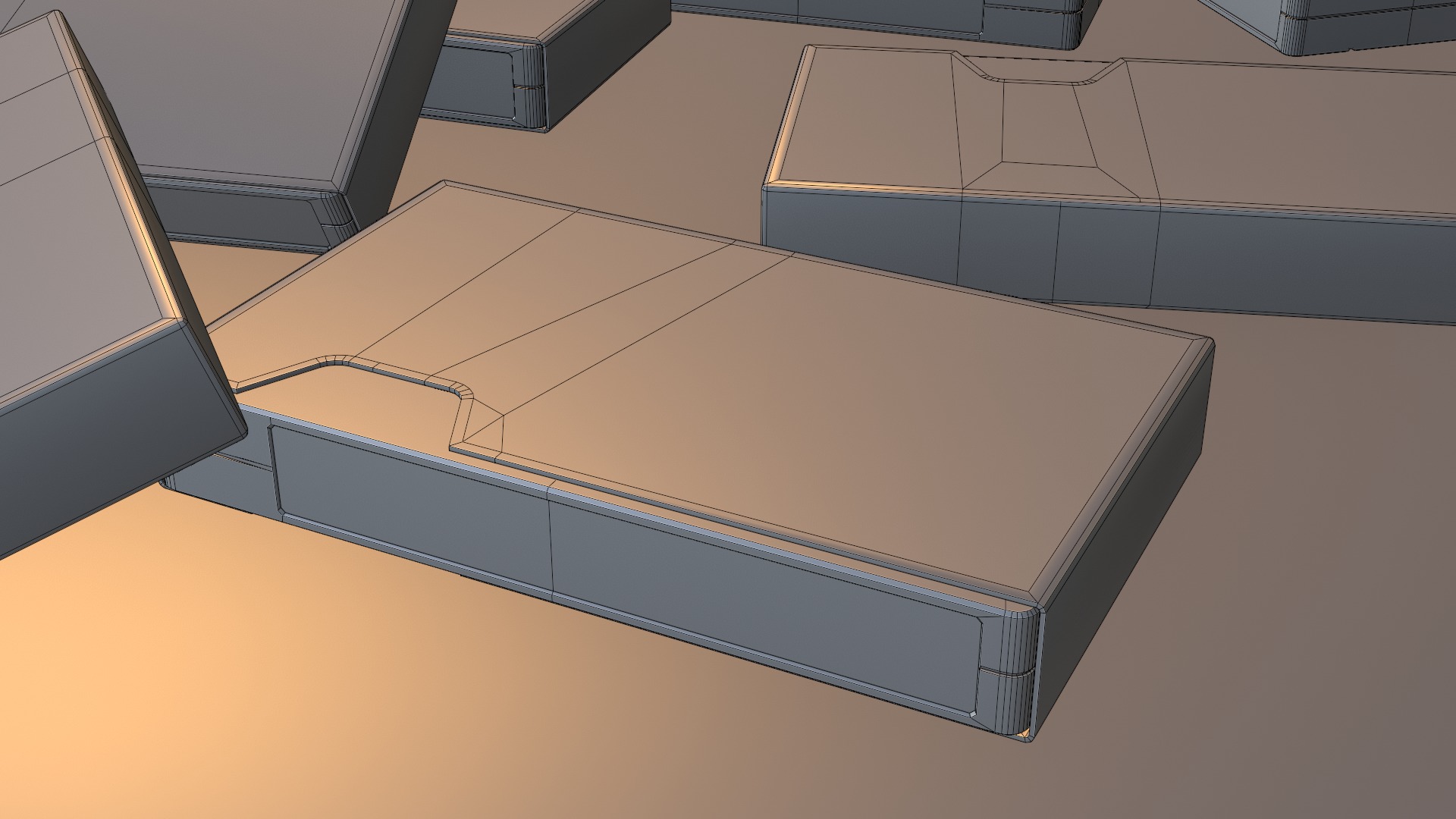 50 VHS Tapes Retro Collection Low-poly 3D model_6