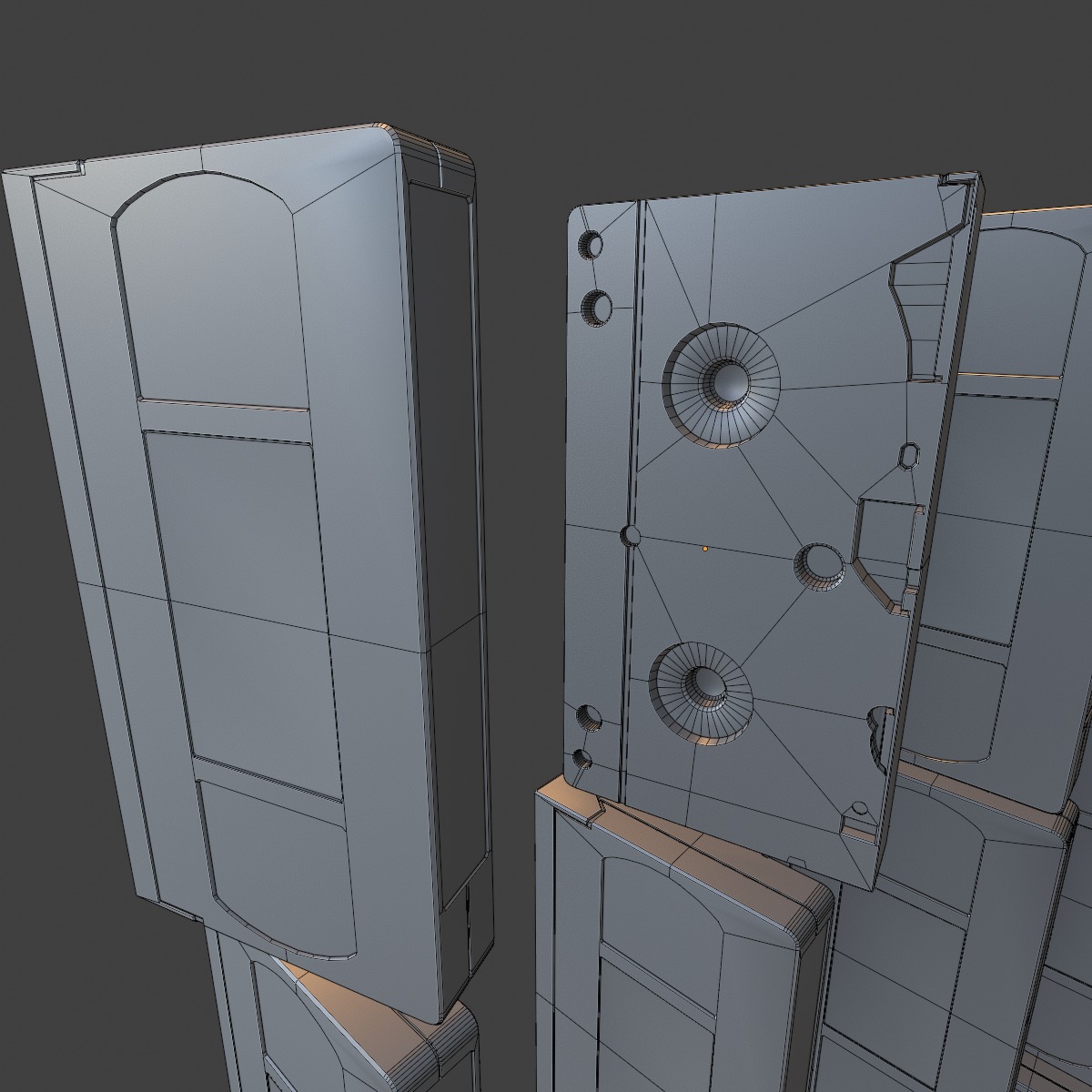 50 VHS Tapes Retro Collection Low-poly 3D model_8