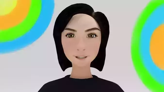 Character Karla Bikers Rigged Lowpolys 