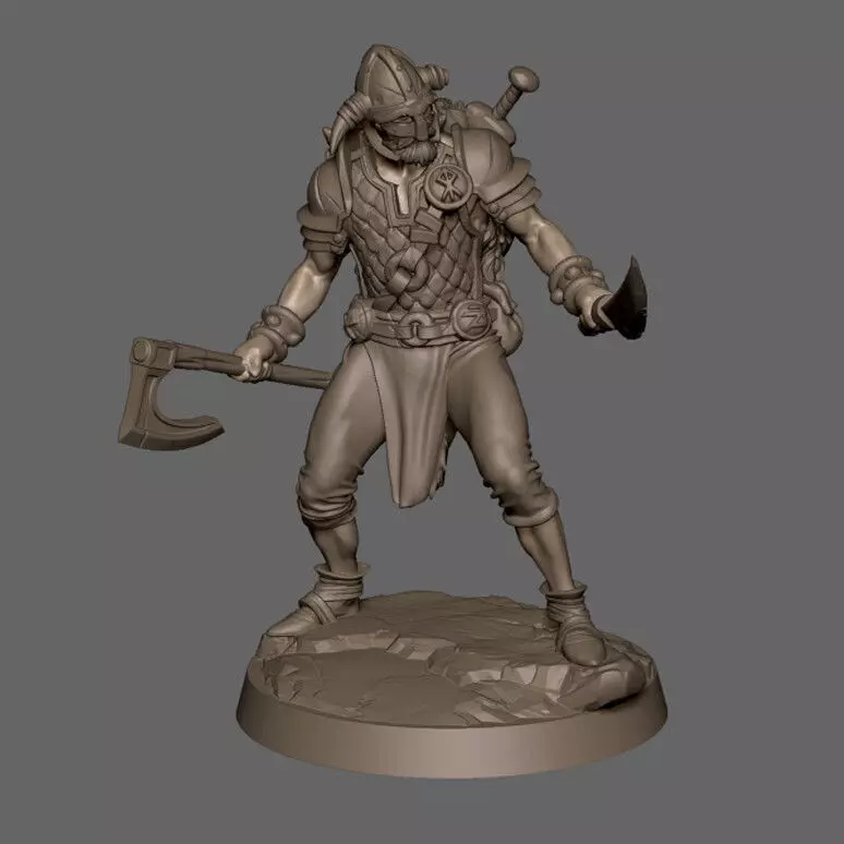 Freyr  norse mythology   3D model_0