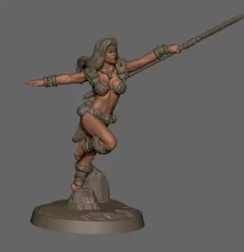Sif wife of Thor 3D model_0