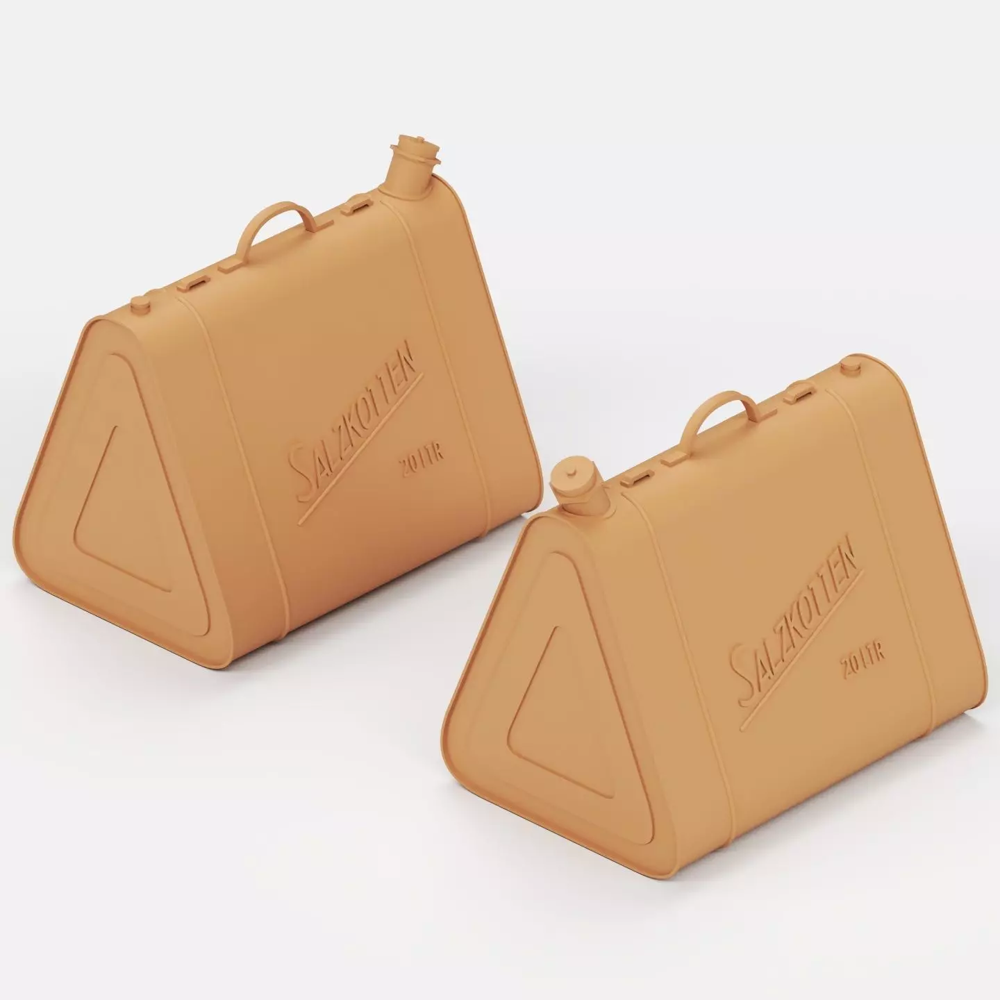 German fuel and oil can set 3D print model_8