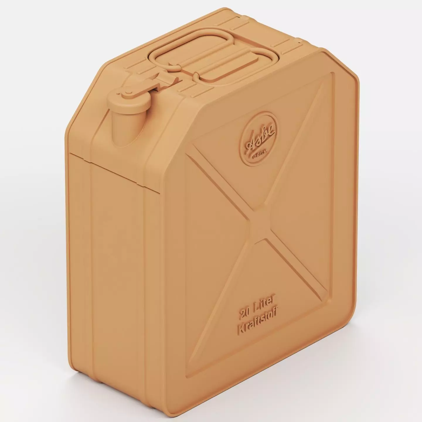 German fuel and oil can set 3D print model_14