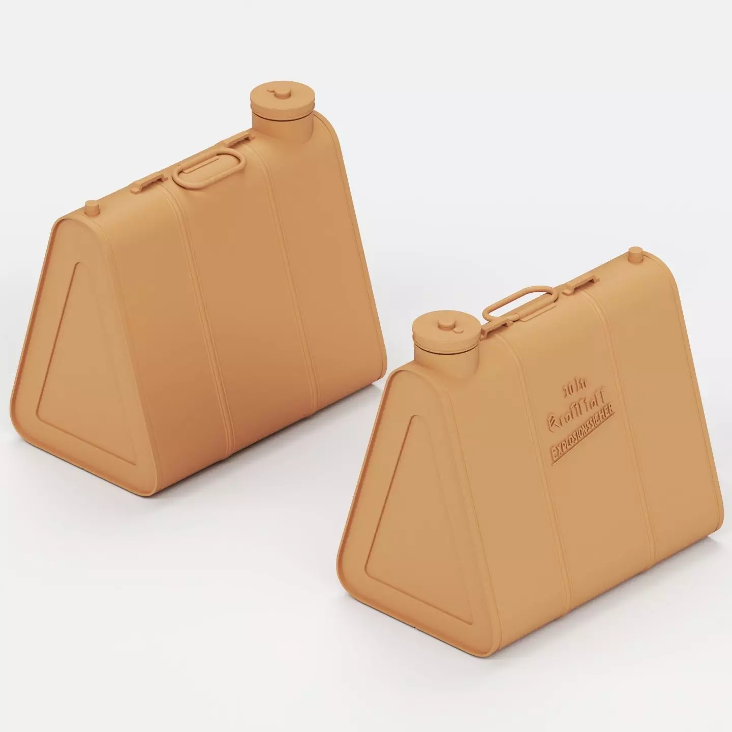 German fuel and oil can set 3D print model_6