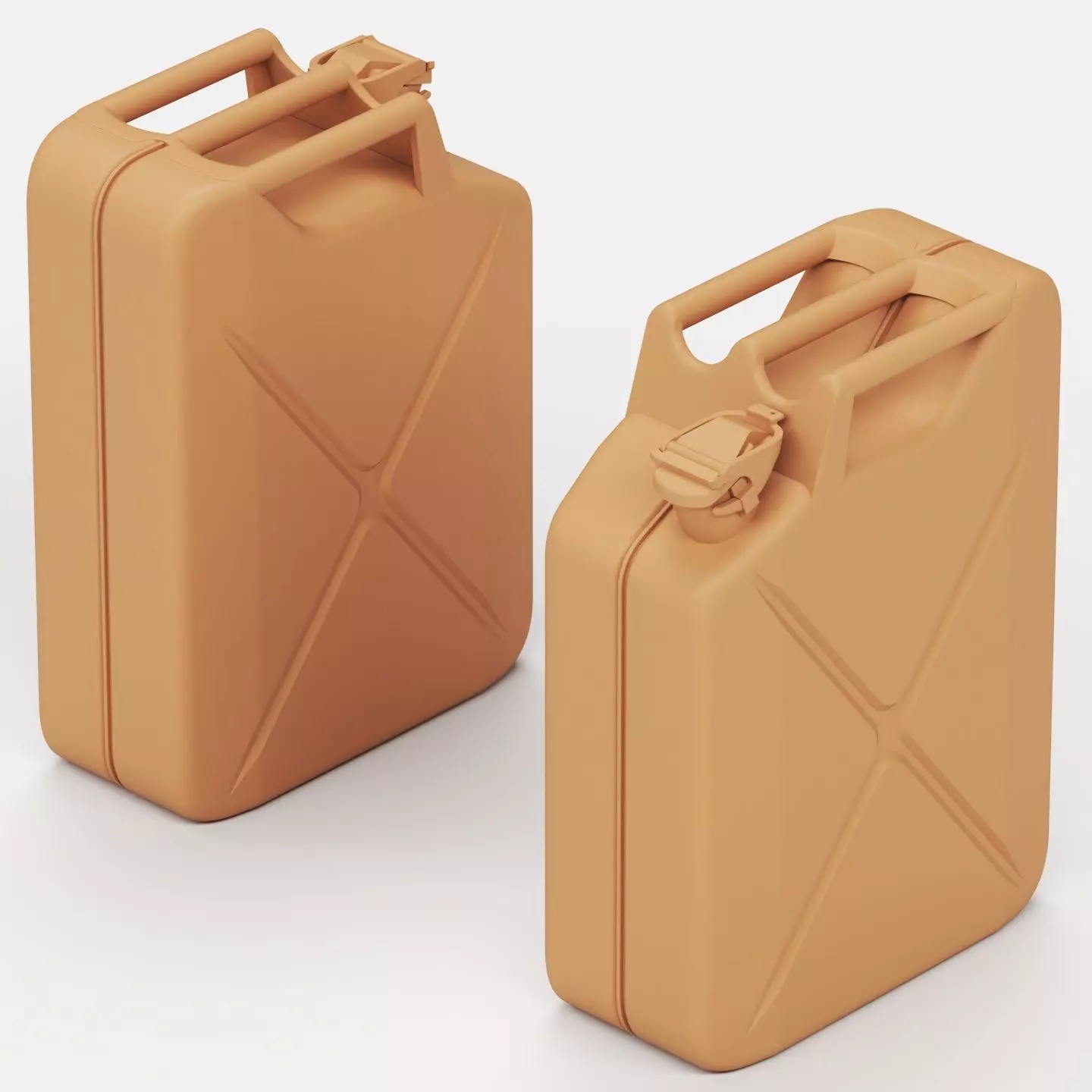 German fuel and oil can set 3D print model_16