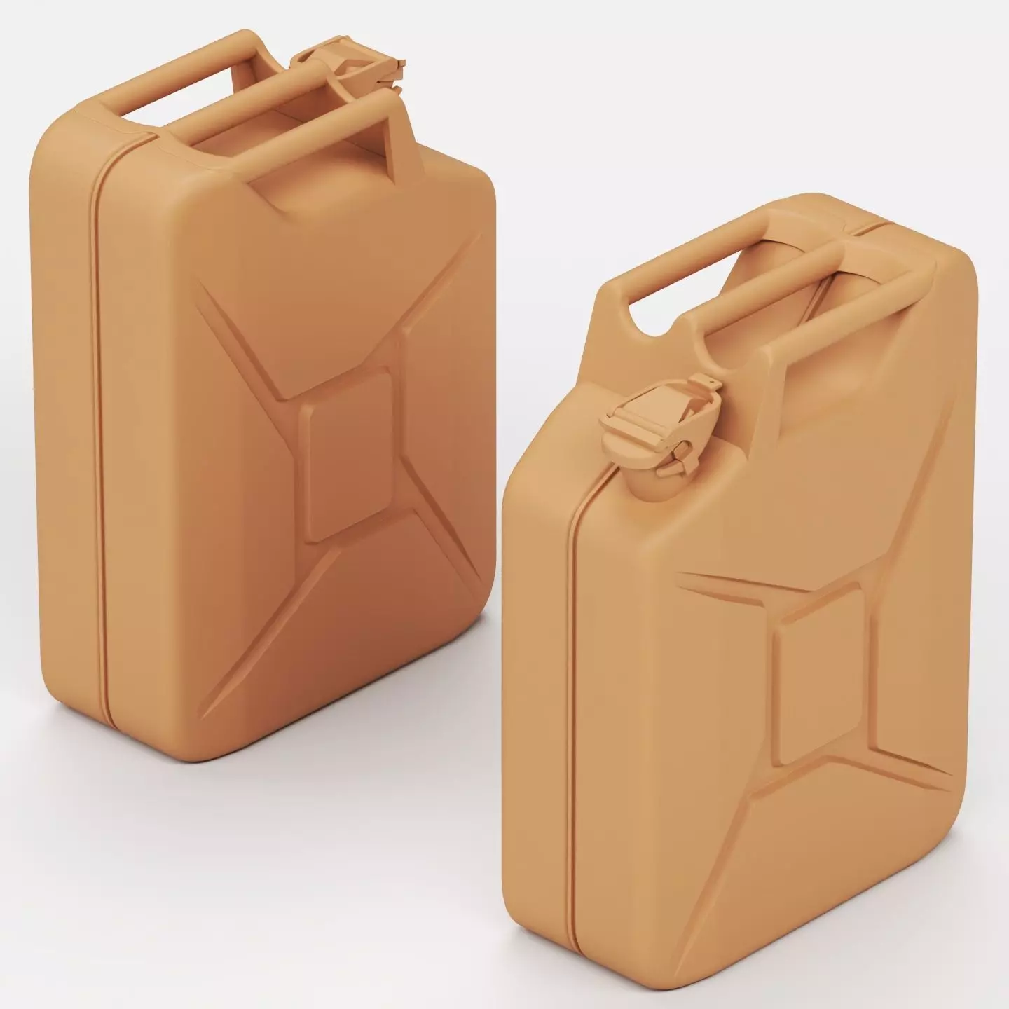 German fuel and oil can set 3D print model_18
