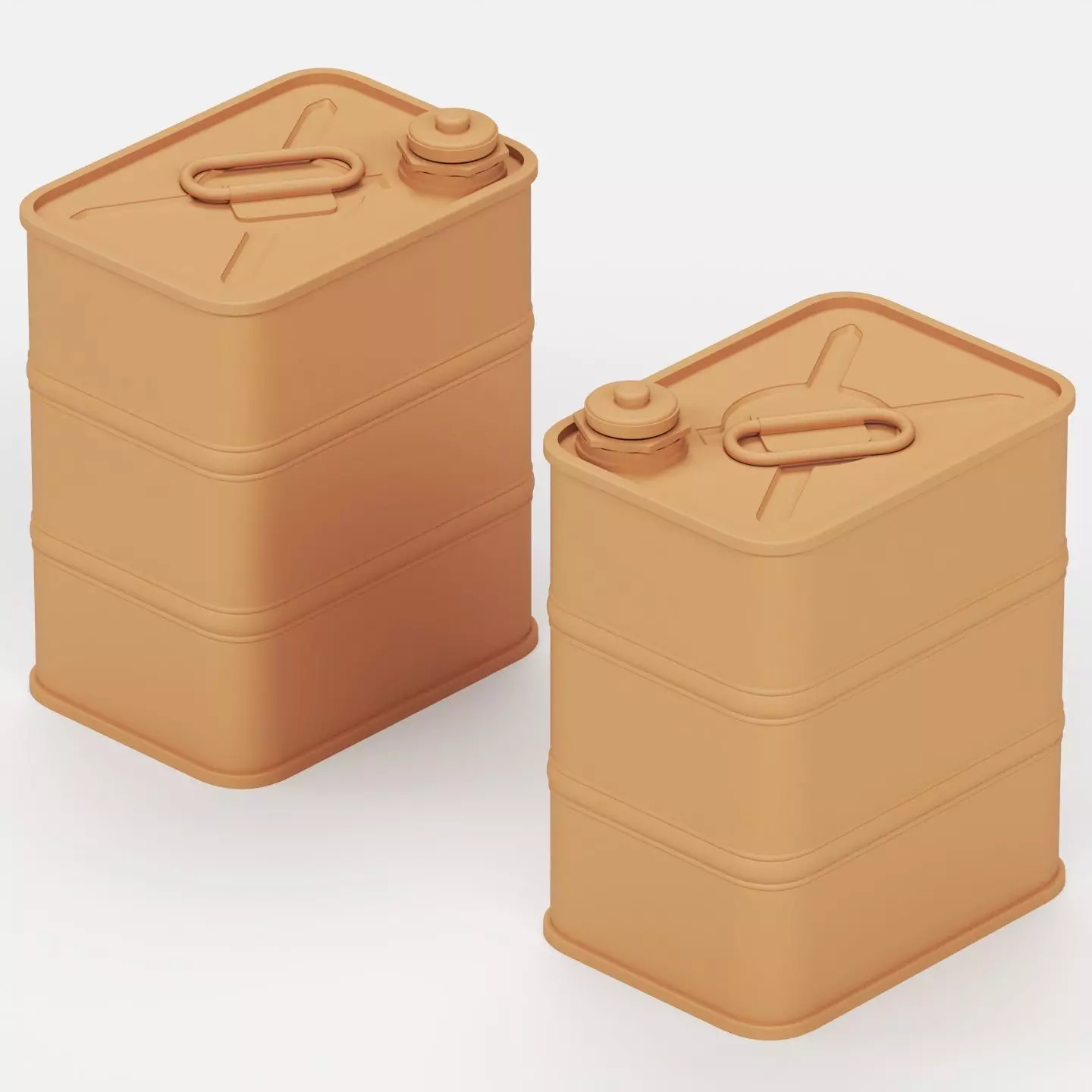 German fuel and oil can set 3D print model_4