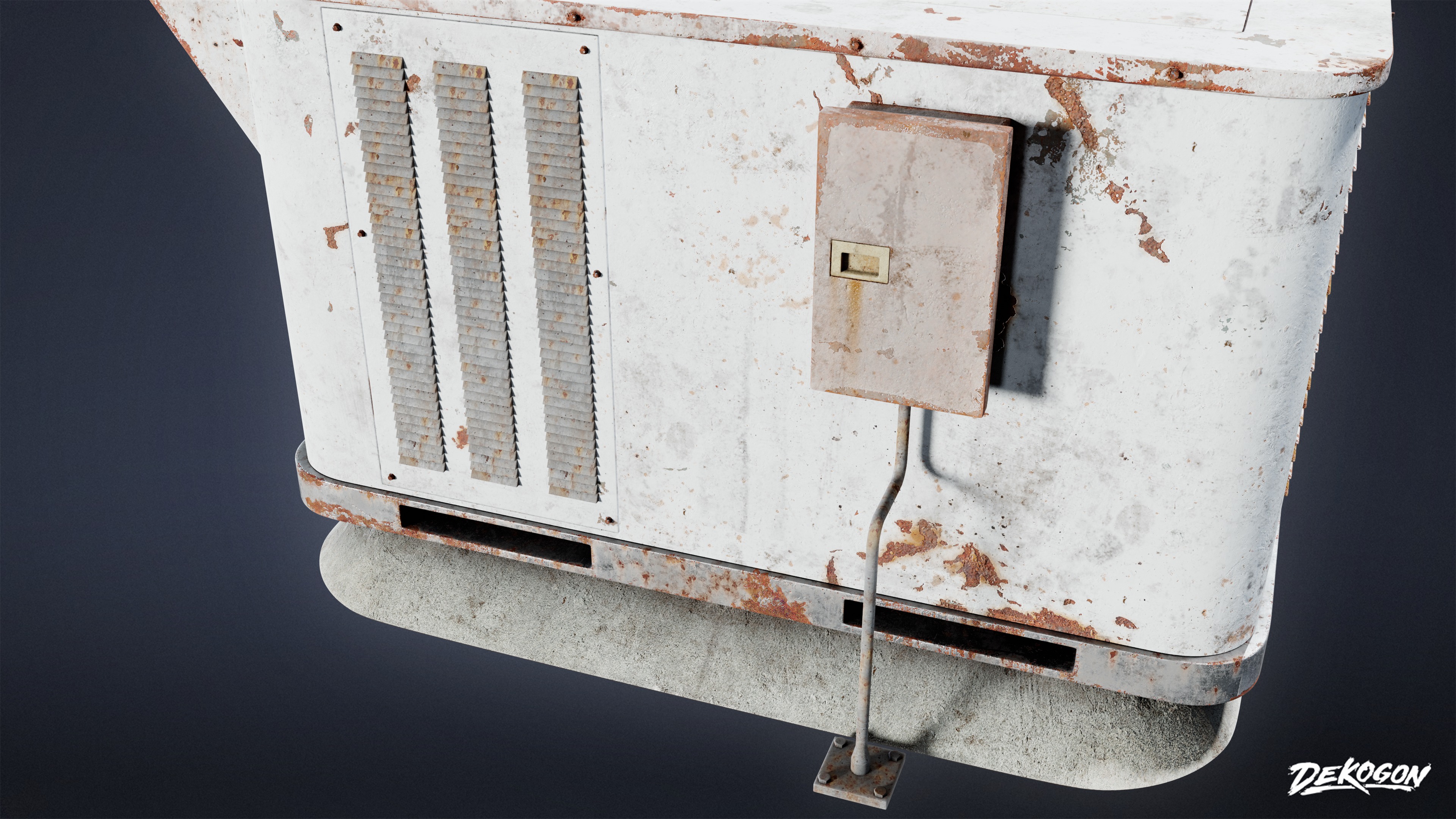 BUILDINGS - Air Conditioner 04 - LOW POLY AND NANITE Low-poly 3D model_5