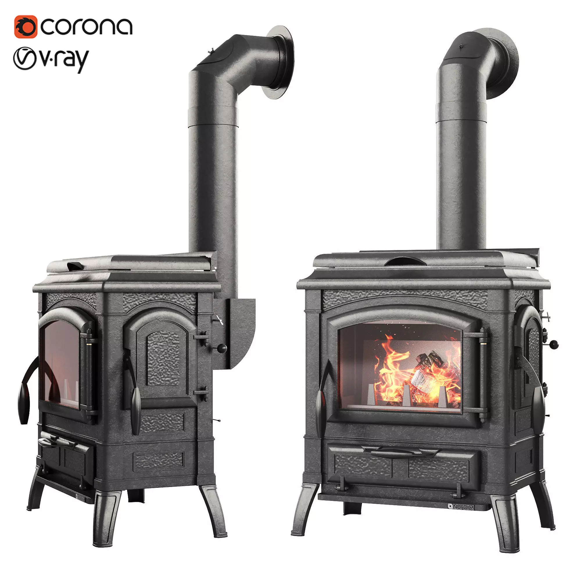 Fireplace 3D model_0