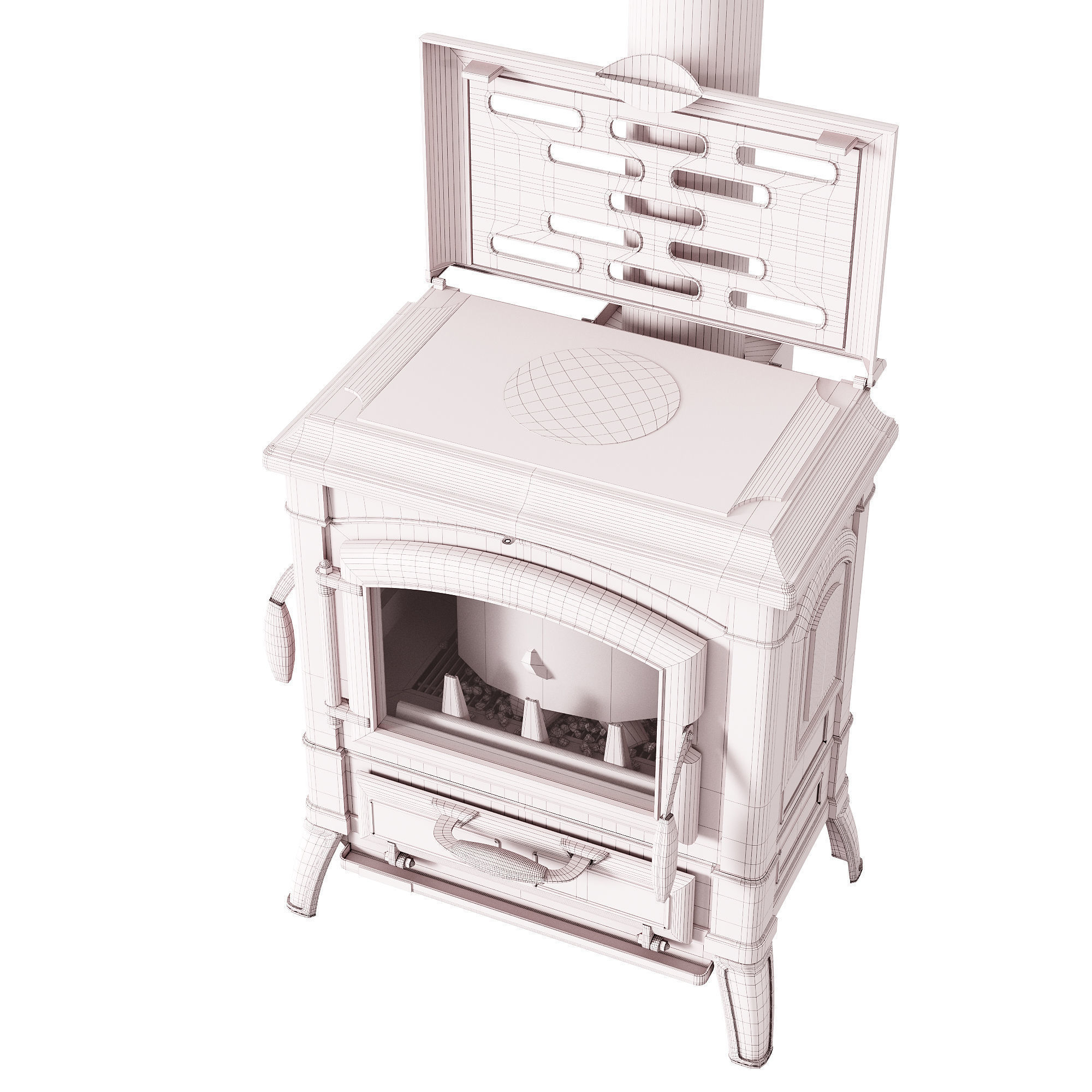 Fireplace 3D model_6