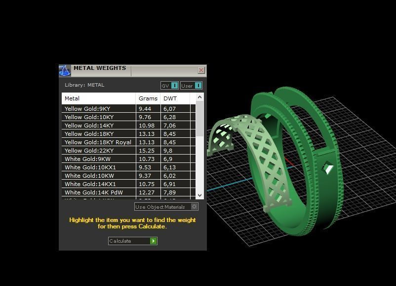 man wedding ring with enamel 1454 3D print model_6