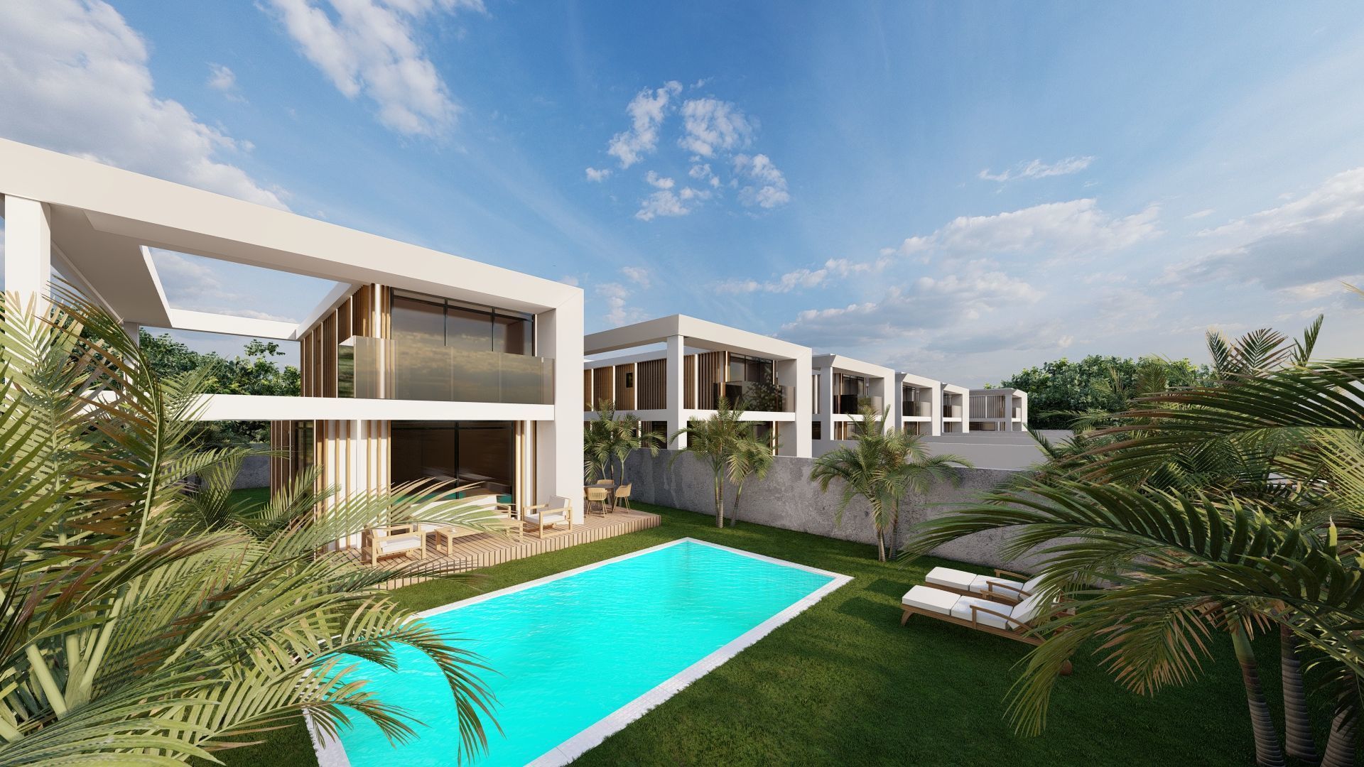 Modern Villas with Pool - High-Quality 3D Model 3D model_6