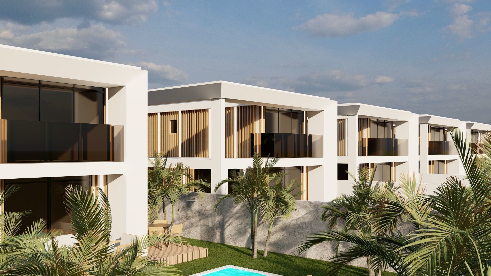 Modern Villas with Pool - High-Quality 3D Model 3D model_5