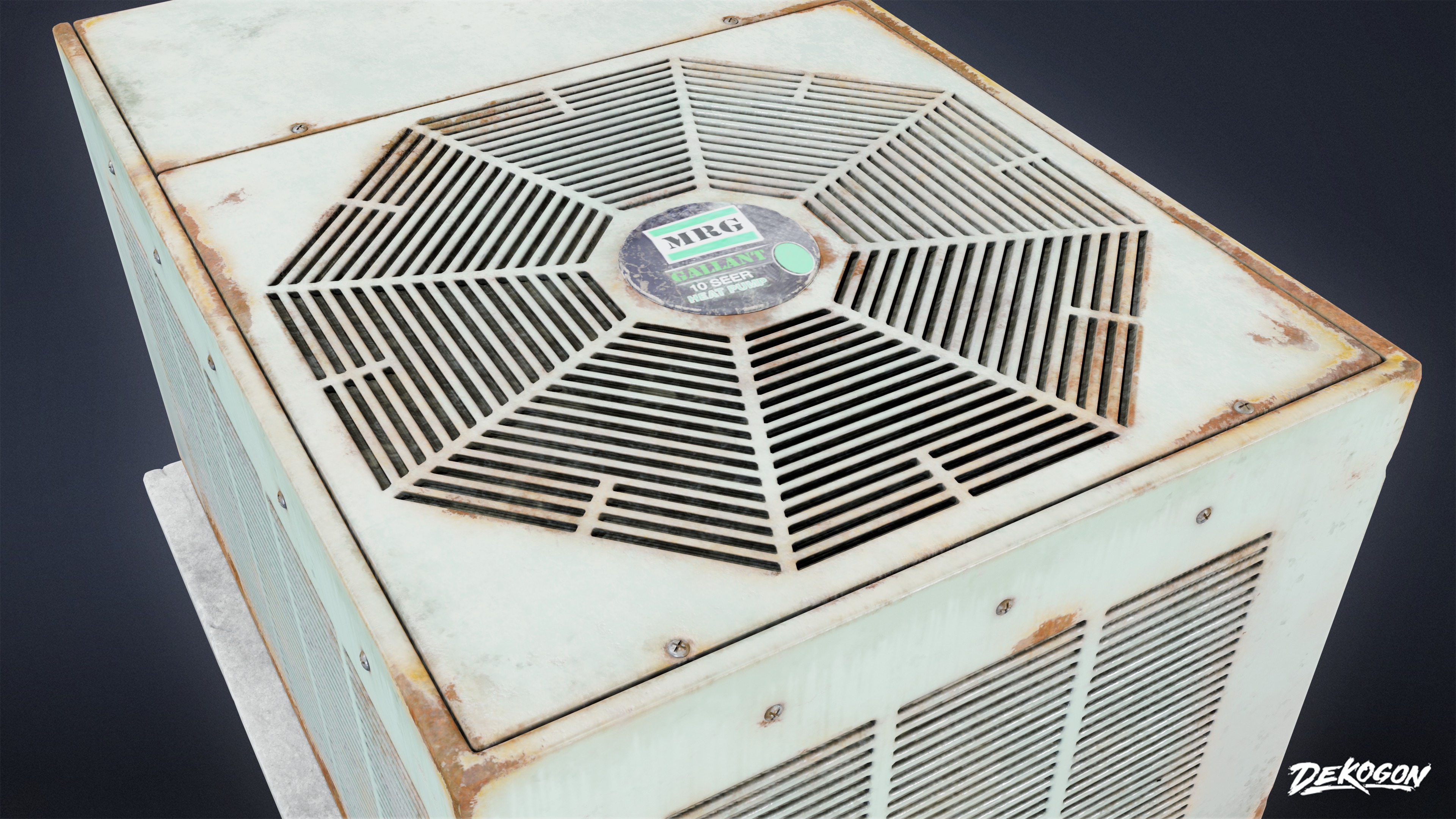 BUILDINGS - Air Conditioner 07 - LOW POLY AND NANITE Low-poly 3D model_6