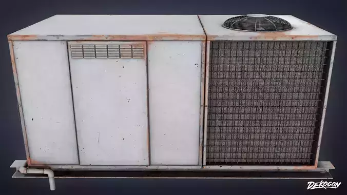 BUILDINGS - Air Conditioner 09 - LOW POLY AND NANITE Low-poly 3D model