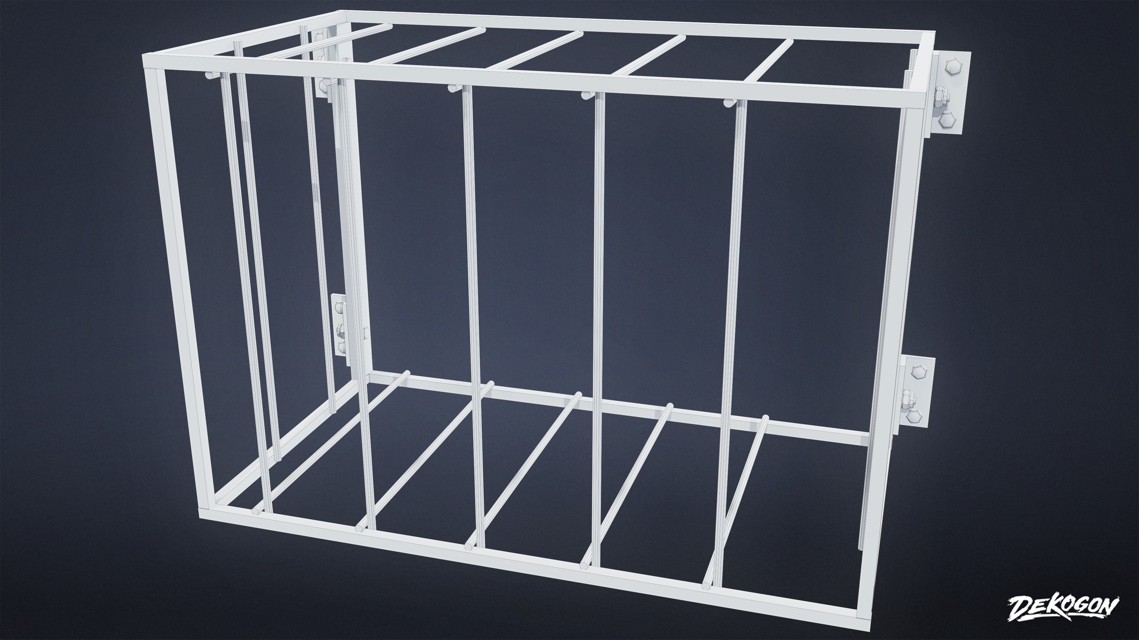 BUILDINGS - Air Conditioner 15 - LOW POLY AND NANITE Low-poly 3D model_9