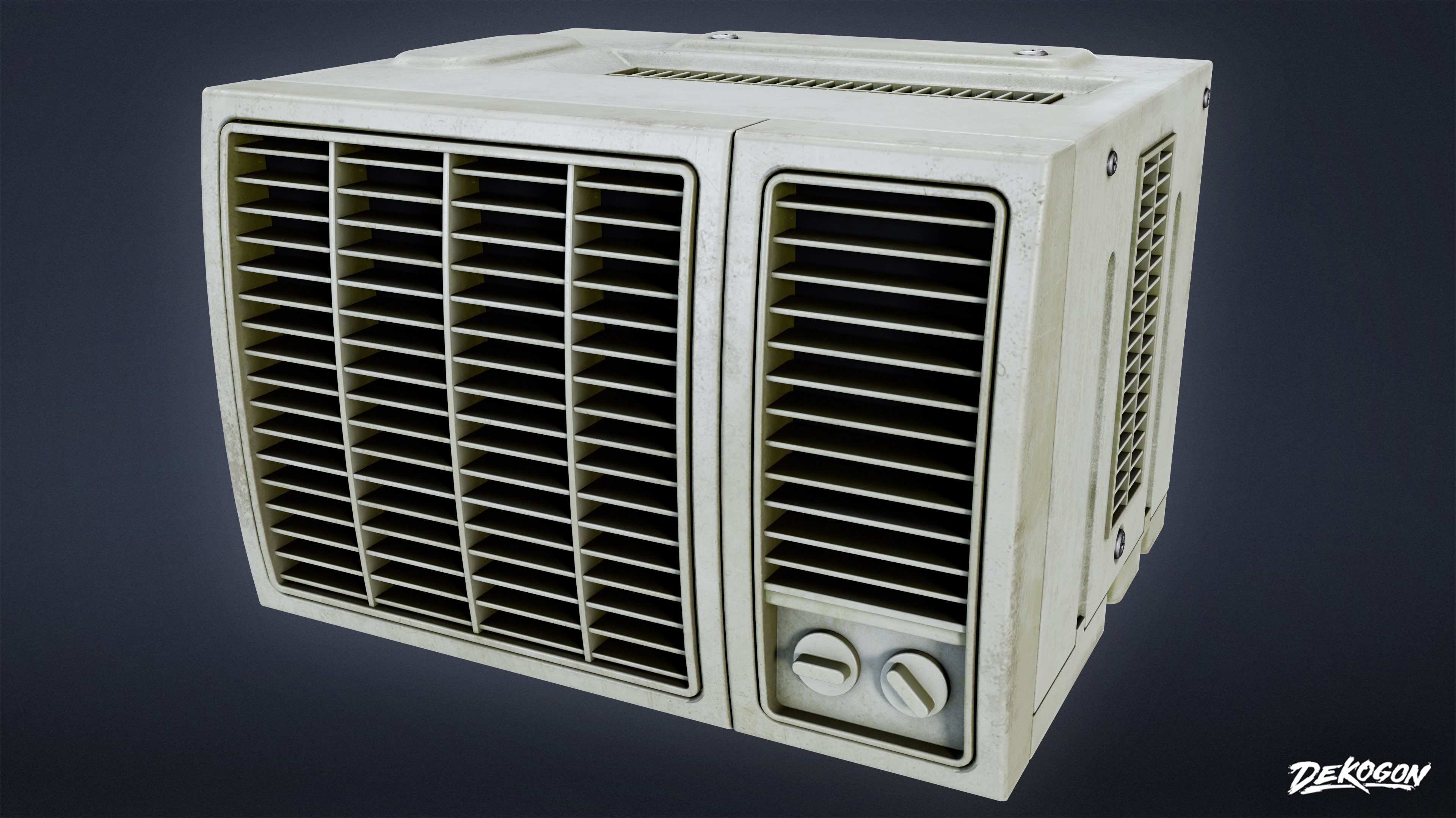 BUILDINGS - Air Conditioner 15 - LOW POLY AND NANITE Low-poly 3D model_3