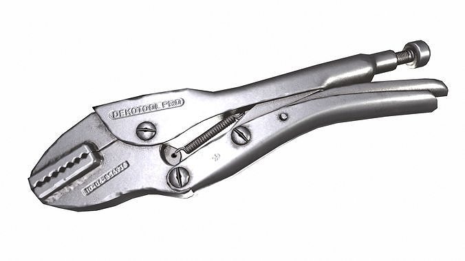 Plier Set Tool Low Poly Low-poly 3D model