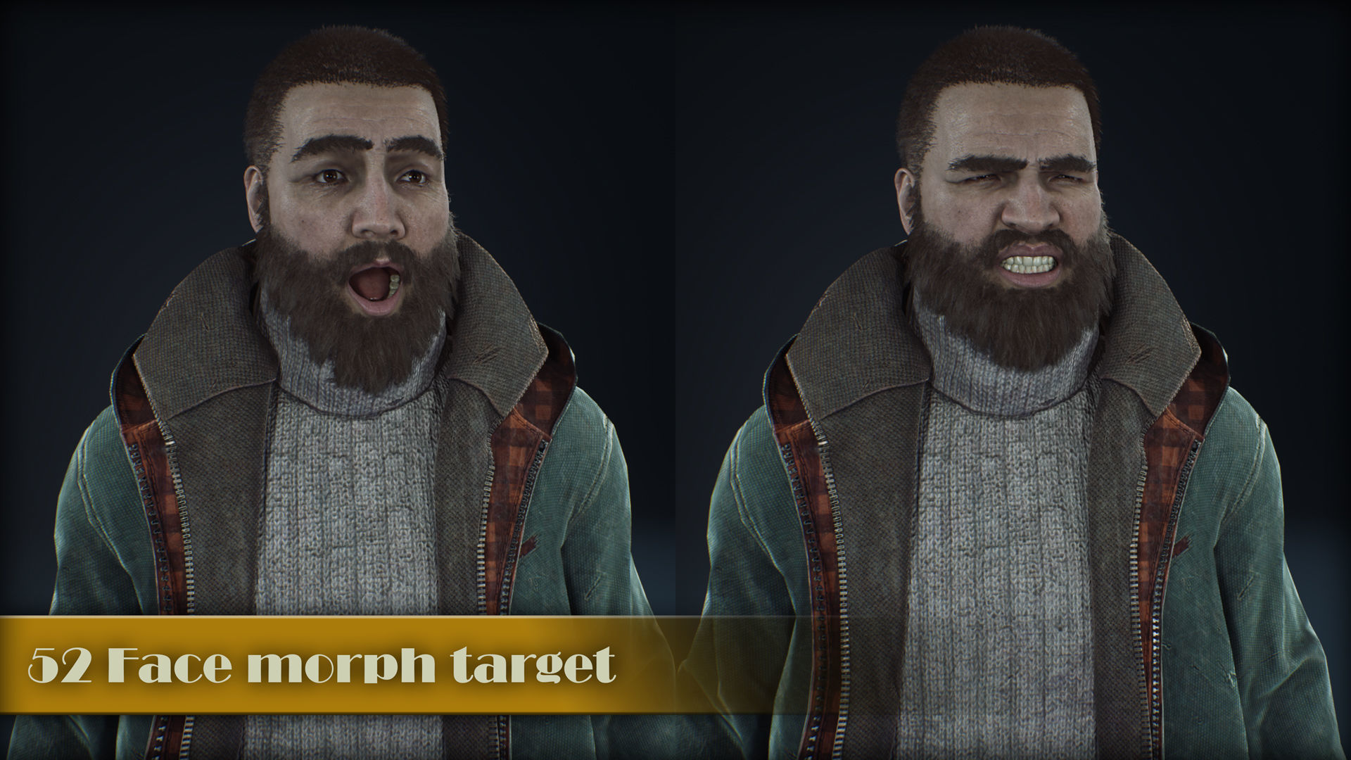 Male survivor pack Low-poly 3D model_15