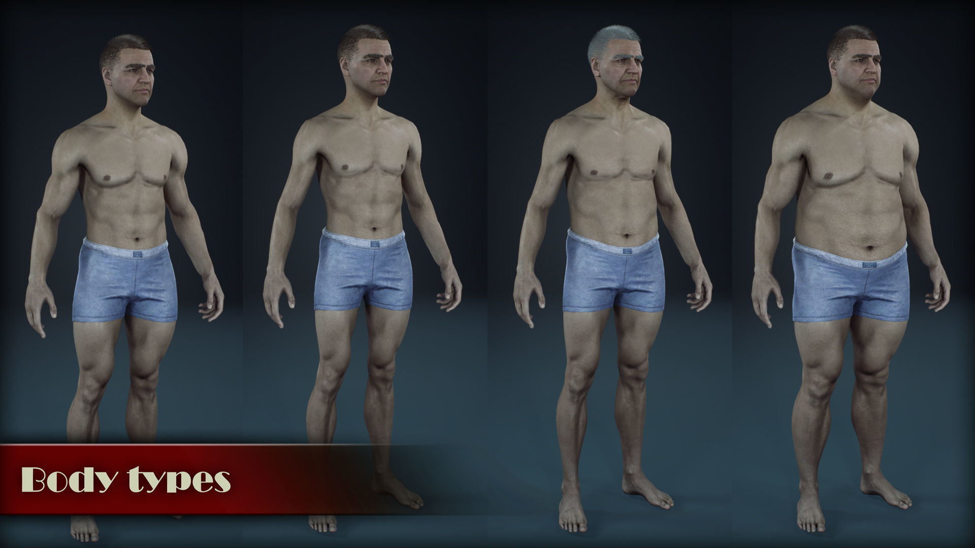 Male survivor pack Low-poly 3D model_17