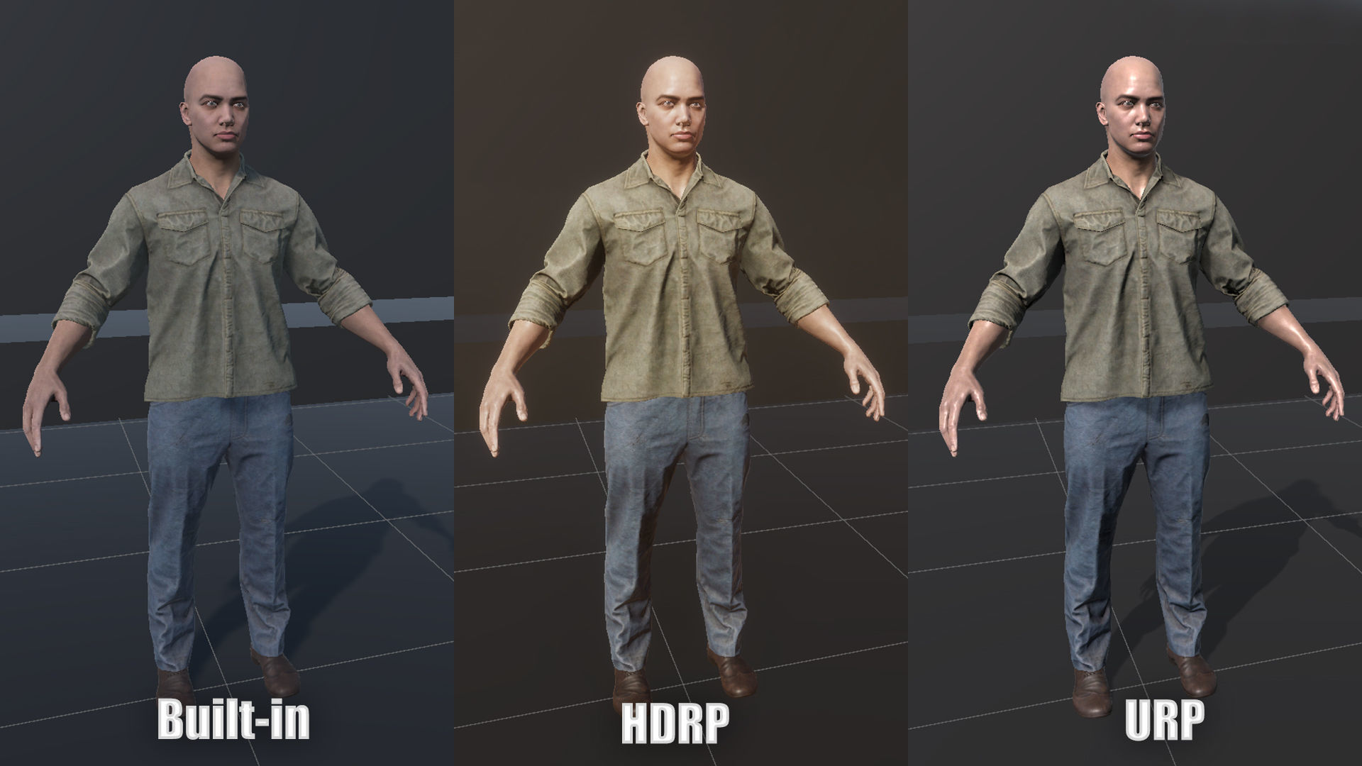 Male survivor pack Low-poly 3D model_38