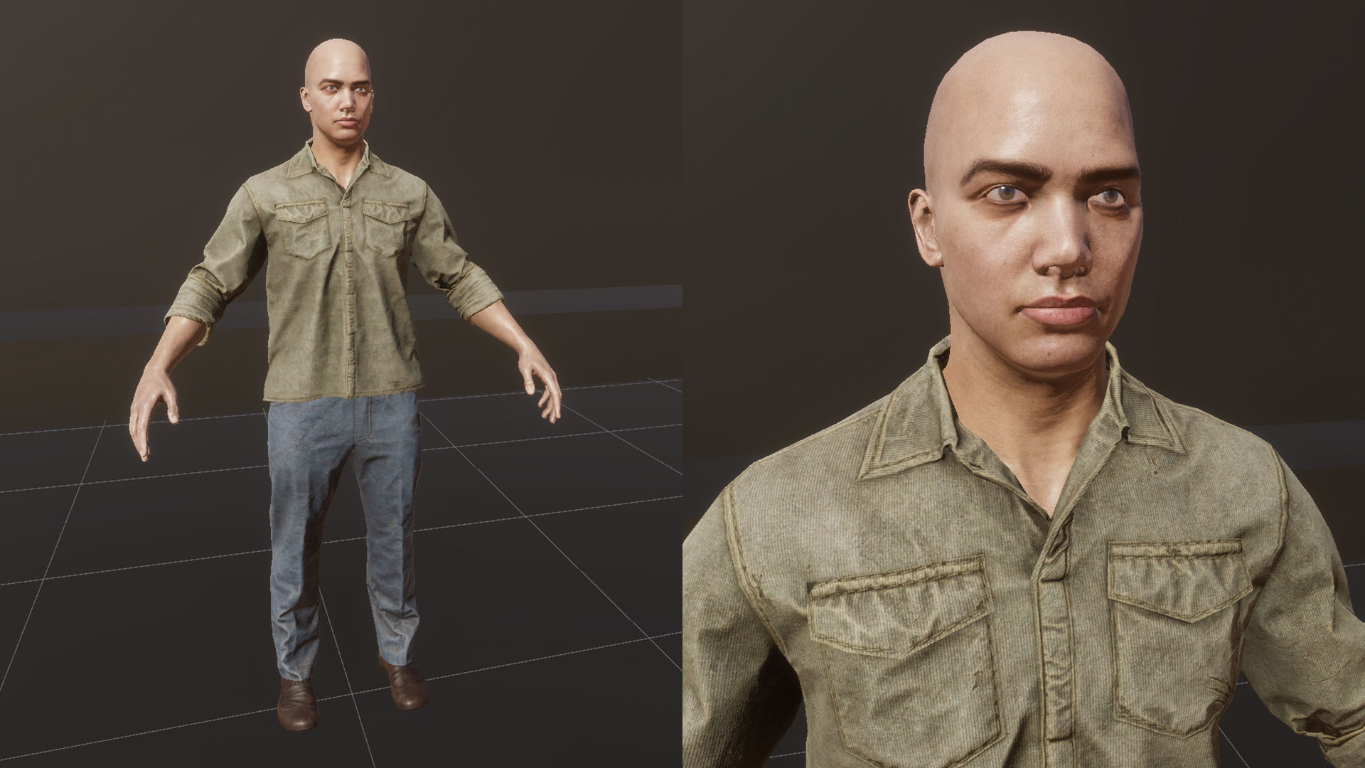 Male survivor pack Low-poly 3D model_40